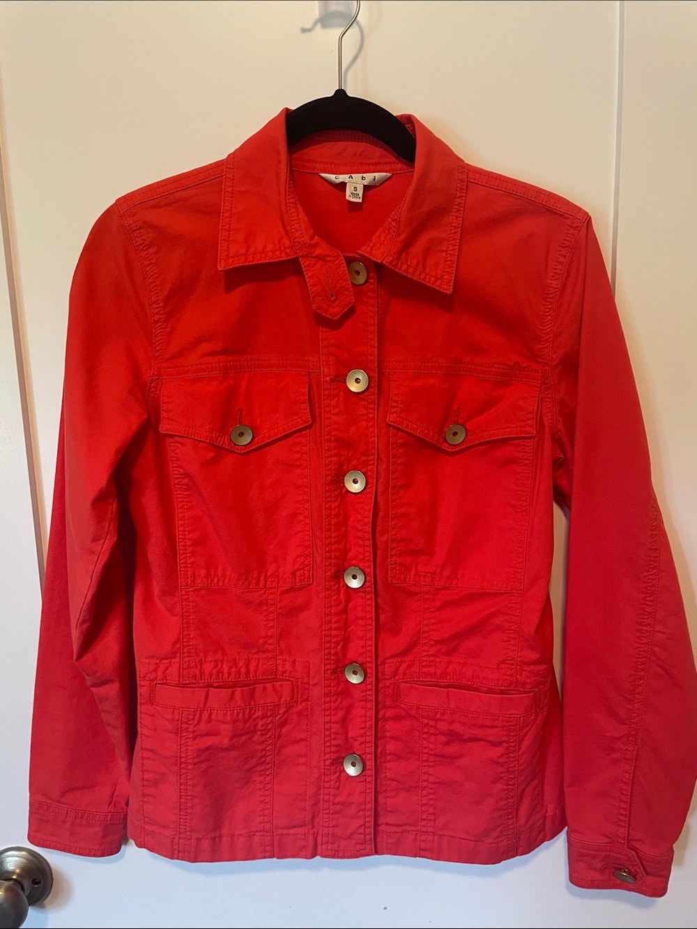 CABI cotton Button-Front Utility Jacket